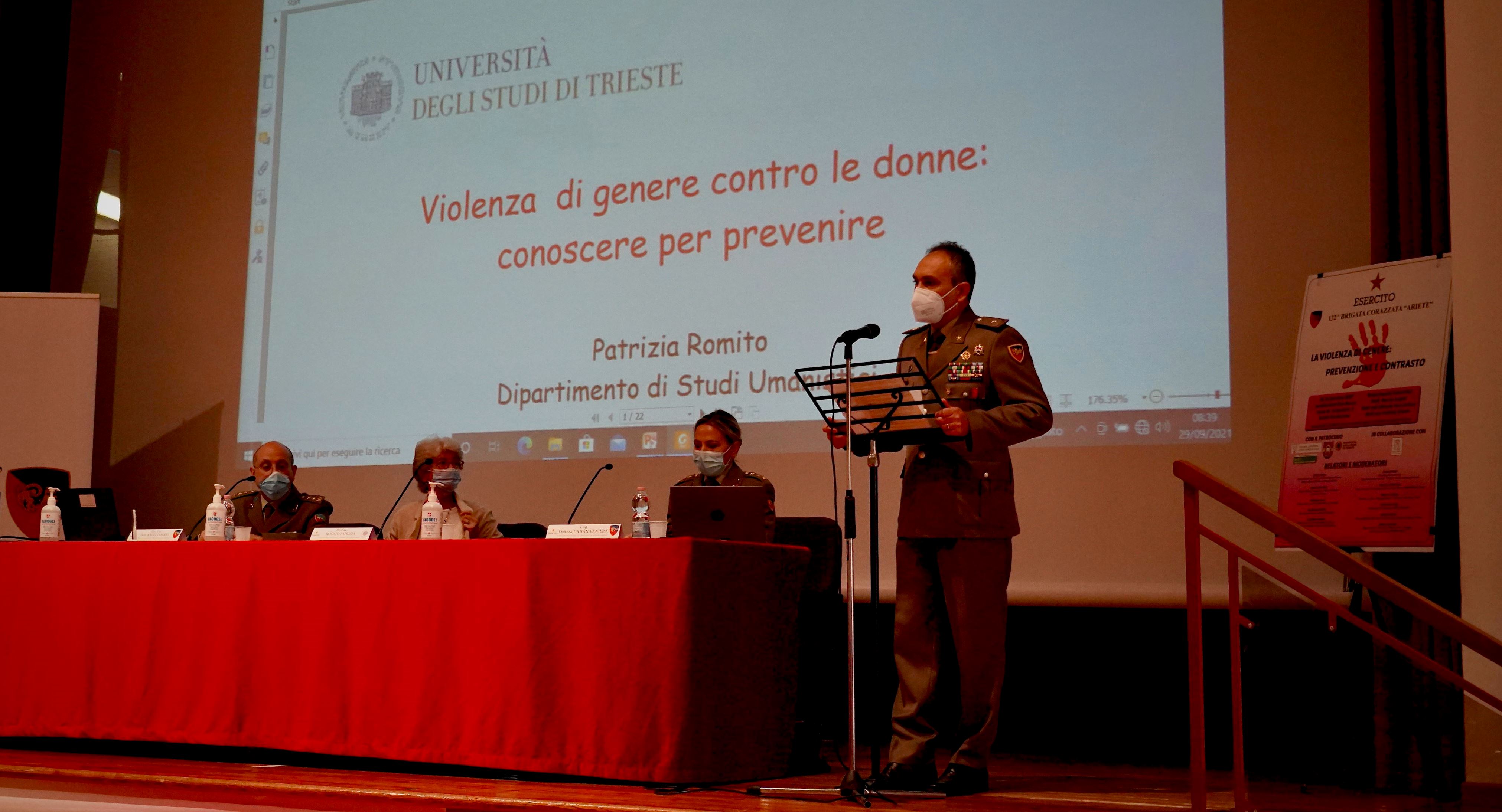 VIOLENZA DI GENERE: IN SCENA A PORDENONE IL SEMINARIO DELLA 132^ BRIGATA ARIETE